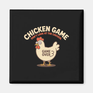 Imán Juego del pollo No mires al pollo divertido desafí