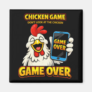 Imán Juego del pollo No mires al pollo Juego terminado