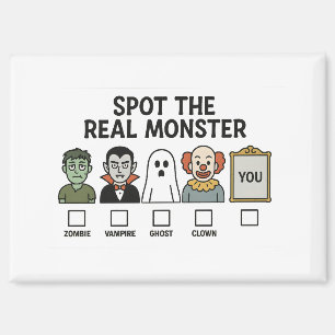 Imán Juego divertido de Halloween para identificar al v