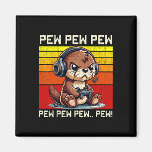 Imán Juego divertido de Otter Gamer Pew Juguetes antigu