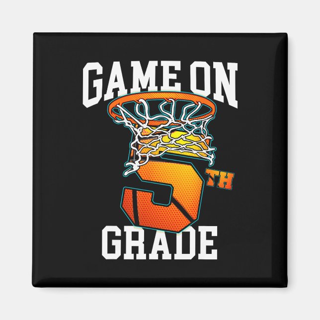 Imán Juego En El Baloncesto De 5º Grado De Vuelta A Los (Frente)