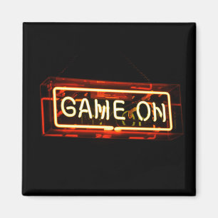 Imán Juego En Neon Rótulo Deportivo Gamer