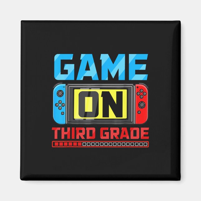 Imán Juego En Tercer Grado Jugador De Vuelta Al Primer  (Frente)