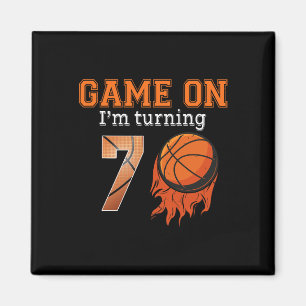 Imán Juego I'm Turning 7 Básquetball 7th Birthday Boy