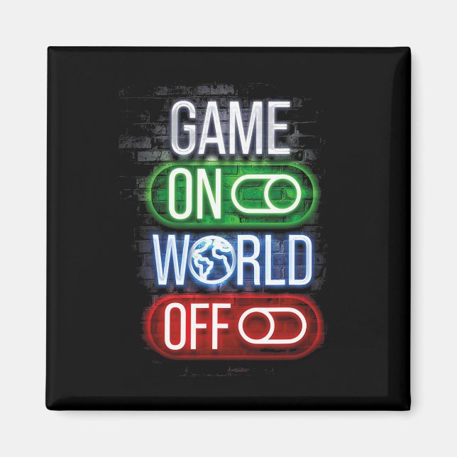 Imán Juego Jugador En Mundo Libre Para Niños Y Hombres (Frente)