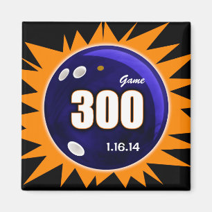 Imán Juego Perfecto 300 de Bolos, Diseño de Bola de Bol