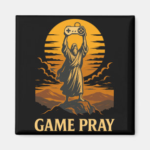 Imán Juego Reza Jesús Gamer Divertido Meme Videojuego R