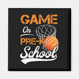 Imán Juegos Divertidos En El Básquetbol Prek Primer Día