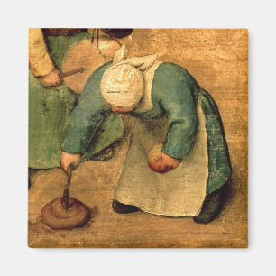 Imán Juegos infantiles: detalle de un chica jugando