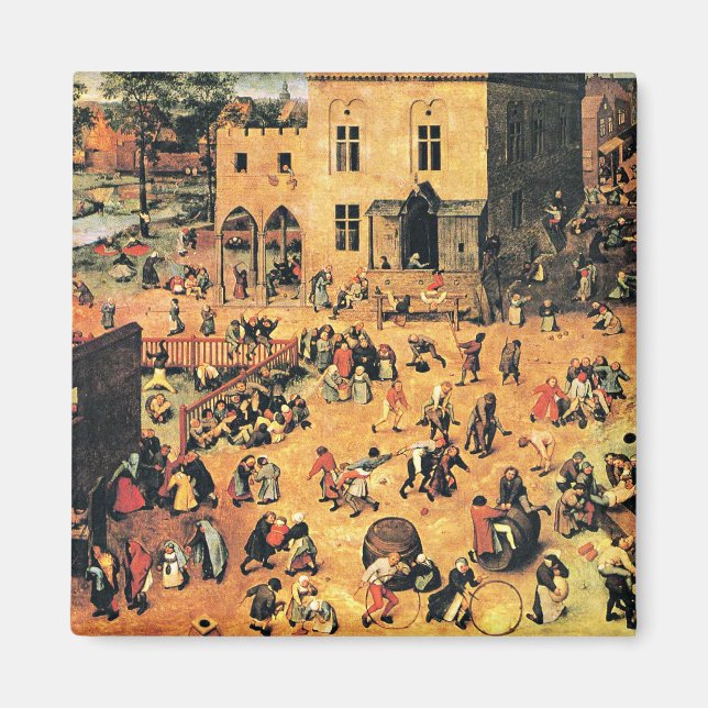 Imán Juegos infantiles, pintura artística fina, (Frente)