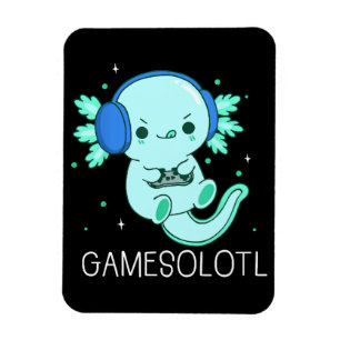 Imán Juegos Kawaii Ajolote Jugador