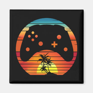 IMÁN JUEGOS RETRO ATARDECER