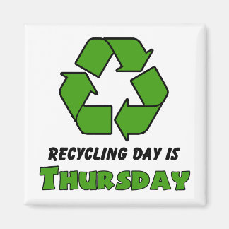 Imán Jueves de reciclaje