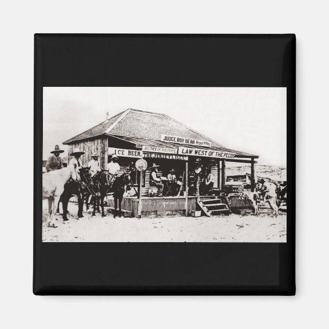 Imán Juez legendario de Western Lawman Roy Bean (Frente)