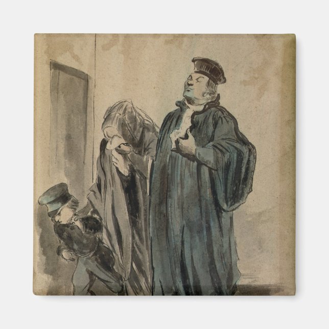 Imán Juez, mujer y niño (Frente)