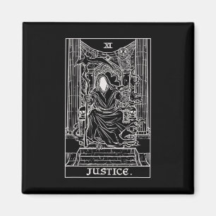 Imán Juez Tarot Card Grim Reaper Halloween Gótico Horr