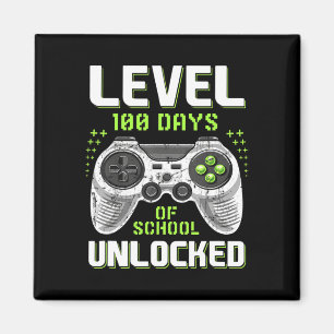 Imán Jugador 100º Día De Nivel Escolar 100 Días Desbloq