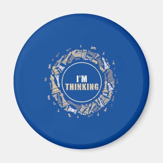 Imán Jugador de ajedrez Nerd Chess Lover Gift (Frente)