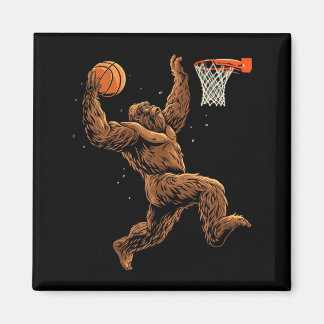 Imán Jugador de Baloncesto Bigfoot Sasquatch Divertido