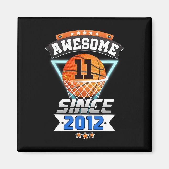 Imán Jugador de baloncesto con 11 años impresionante de (Frente)