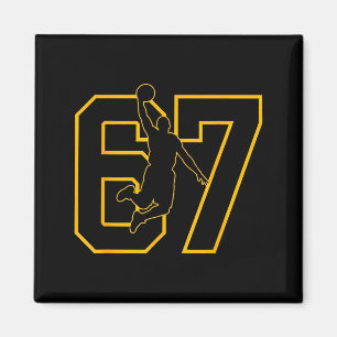 Imán Jugador de baloncesto Drip número 67 