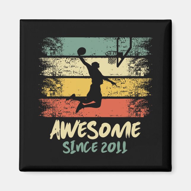 Imán Jugador de baloncesto en el 12° aniversario desde  (Frente)