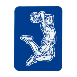Imán Jugador de baloncesto haciendo el diseño de la luz