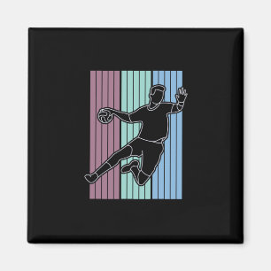 Imán Jugador de Balonmano Retro