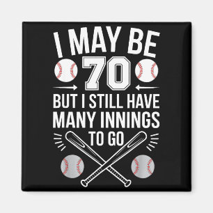 Imán Jugador de béisbol de 70 años cumpleaños 70