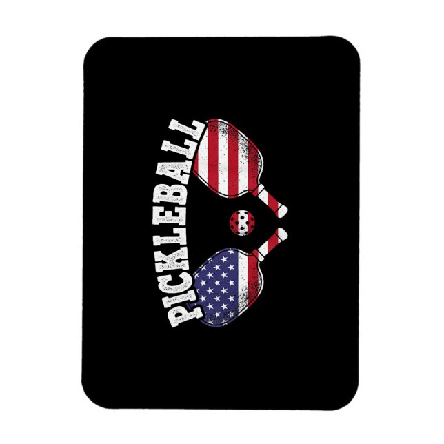 Imán Jugador de bolas de futbol de bandera estadouniden (Vertical)