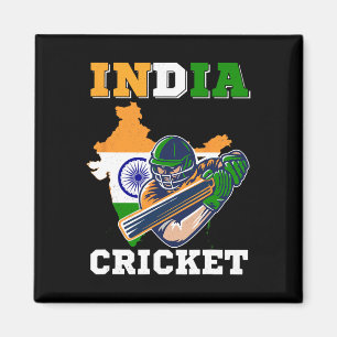 Imán Jugador de críquet de la India Bandera Jersey Depo