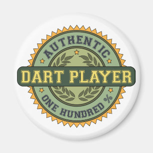 Imán Jugador de dardo auténtico