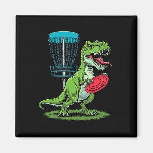 Imán Jugador de Disc Golf divertido Dinosaurio T-rex Sk