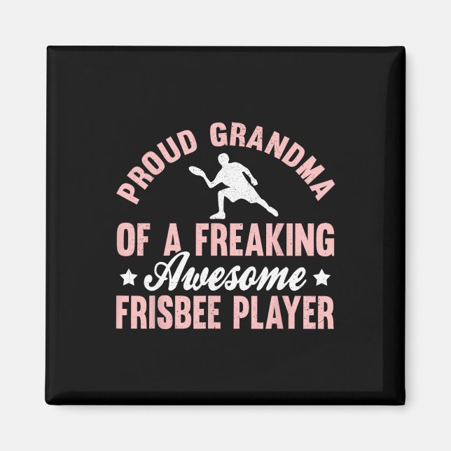 Imán Jugador de Frisbee Frisbee Definitivo Golf de Disc (Frente)