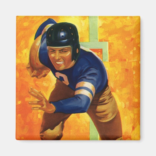 Imán Jugador de fútbol americano de quarterback corrien (Frente)
