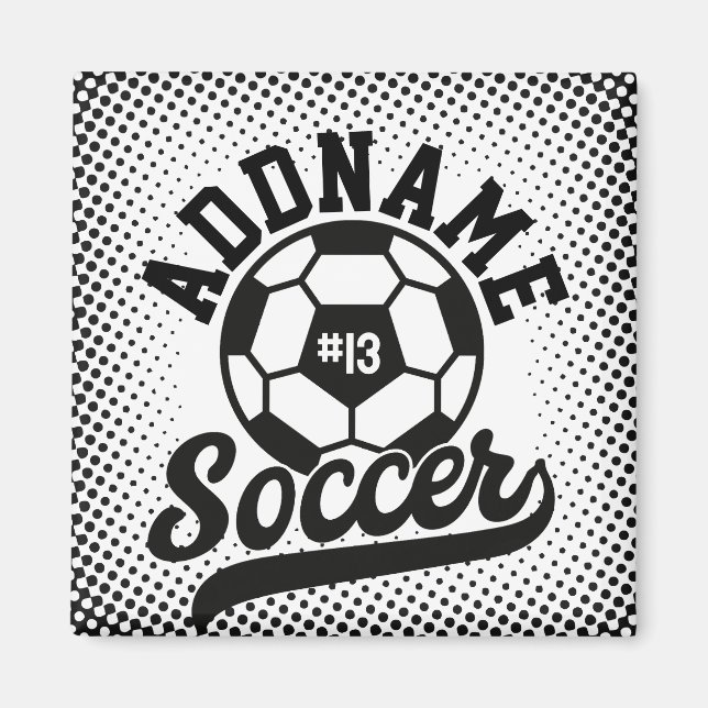 Imán Jugador de fútbol AÑADIR NOMBRE Equipo de fútbol P (Frente)