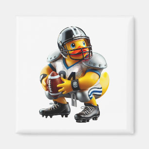 Imán Jugador de fútbol Pato de goma Ducky Duckie Hombre