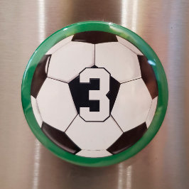 Imán Jugador de fútbol Personalizado Jersey Número/Inic