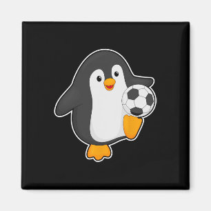 Imán Jugador de fútbol pingüino fútbol deportes 