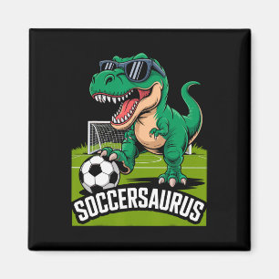 Imán Jugador de fútbol Soccersaurus Dinosaurio T-rex Po