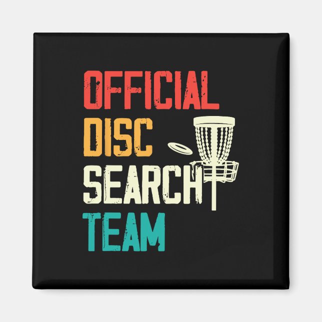 Imán Jugador de Golf con Disco Frisbee Discóbolo Disco  (Frente)