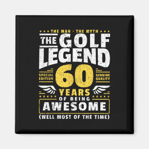 Imán Jugador de golf de 60 años de edad Golfer de 60 añ
