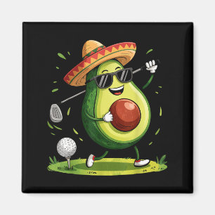 Imán Jugador de golf taco cinco de mayo golfista mexica