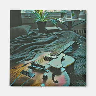 Imán Jugador de guitarra acústica