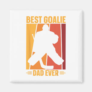 Imán Jugador de hockey sobre hielo Goalie Dad Hockey so