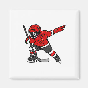 Imán Jugador de hockey sobre hielo haciendo Dab Deporte