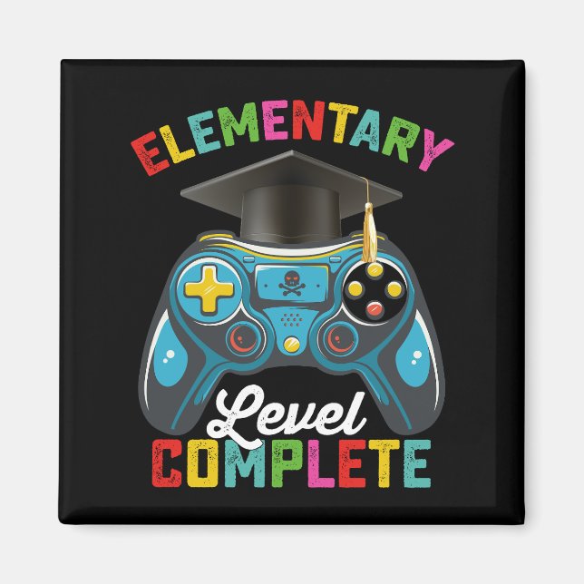 Imán Jugador de juegos de graduación completo de nivel  (Frente)