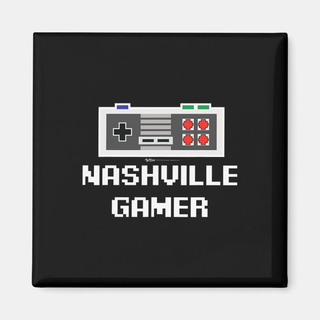 Imán Jugador de Nashville Ciudad de 8 bits (Frente)