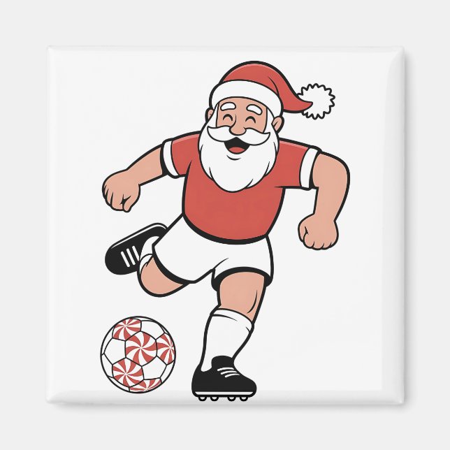 Imán Jugador de Navidades de fútbol de Santa Sede (Frente)
