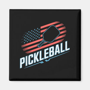 Imán Jugador de paleta de pickleball amante de la bande